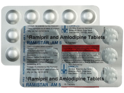 Ramistar-AM 5 Tablet blister Ramipril Amlodipine Lupin