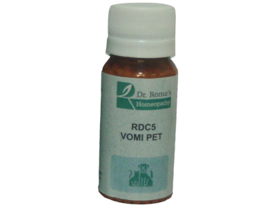 Dr Romas RDC5 Vomi Pet homoeopathic pills bottle for dogs and cats