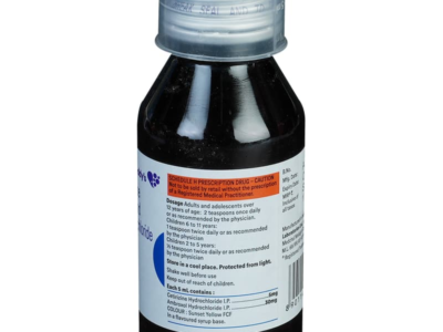 Relent Plus Syrup bottle label composition
