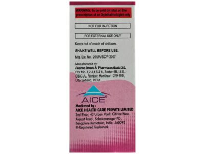 Relivion Eye Drop manufacturer and warnings panel