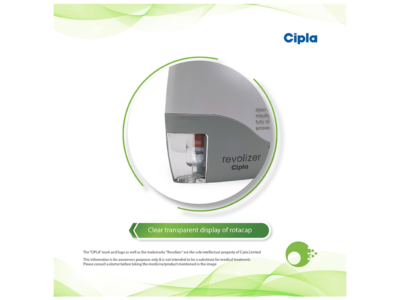 Revolizer dry powder inhaler device Cipla pack front