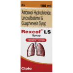 Rexcof LS Syrup carton Cipla, 100 ml