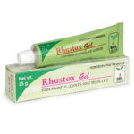 Rhustox Gel homoeopathic gel for painful joints and muscles SBL tube and carton