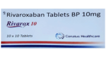 Rivarox 10 Tablet rivaroxaban 10 mg strip