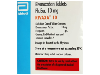 RIVAXa 10mg Tablet pack front