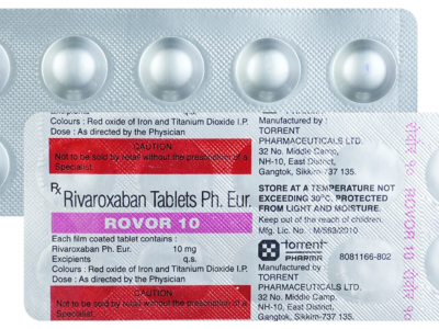 Rovor 10 Tablet Torrent rivaroxaban 10 mg strip