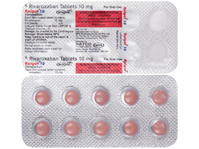 Rpigat 10mg Tablet Natco rivaroxaban 10 mg strip