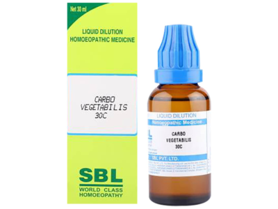 SBL Carbo Vegetabilis Dilution 30 CH 30 ml bottle with carton