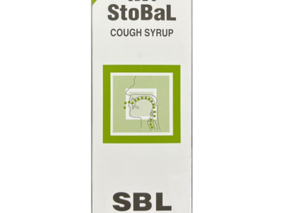 SBL Stobal Cough Syrup carton, 180 ml homeopathic