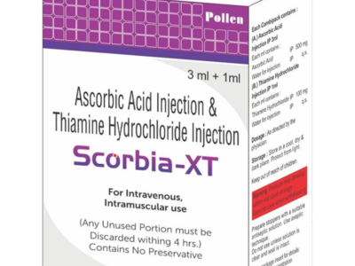 Scorbia-XT Injection Ascorbic Acid Thiamine combipack Pollen