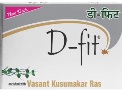 SDH Naturals D-Fit Vasant Kusumakar Ras capsule carton front