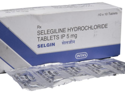 Selgin 5 mg Tablet Intas selegiline hydrochloride 5 mg pack with strips