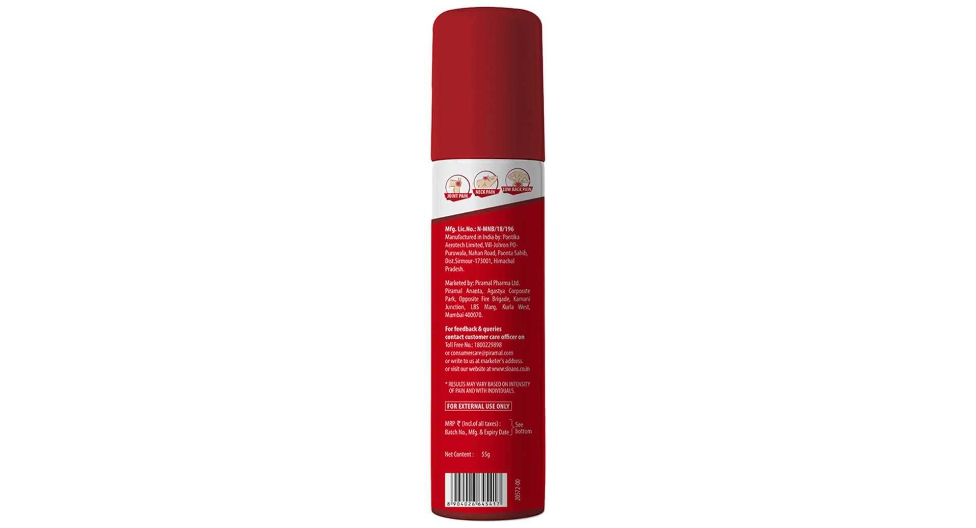 Sloan's Kills Pain Spray - view 2