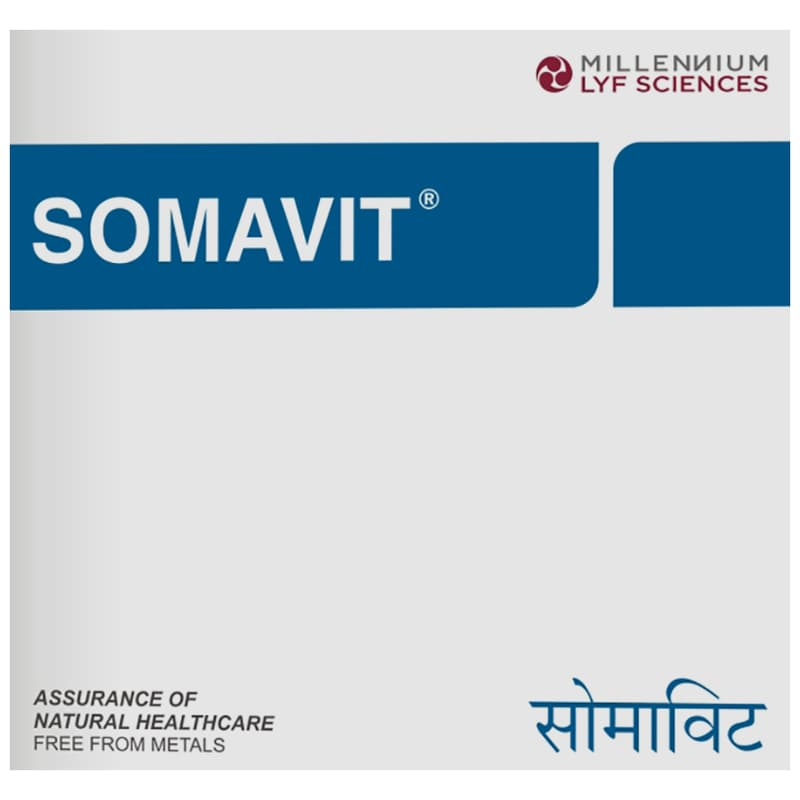 Somavit Softgel Capsule box, Millennium Lyf Sciences