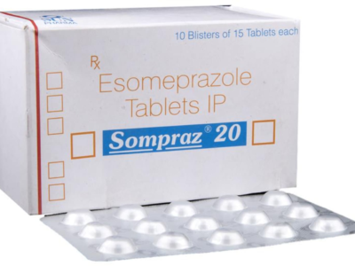 Sompraz 20 esomeprazole tablets IP Sun Pharma box with blister