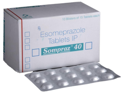 Sompraz 40 esomeprazole tablets IP Sun Pharma box with blister
