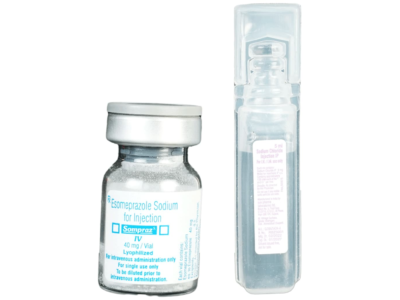 Sompraz IV vial and 5 ml sodium chloride injection IP diluent