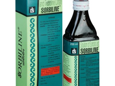 Sorbiline Syrup box and bottle Franco-Indian, 200 ml