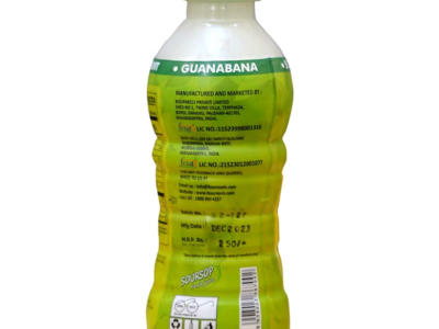 Soursop Fruit Juice bottle front label