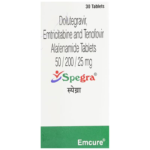 Spegra Tablet carton Dolutegravir Emtricitabine Tenofovir Alafenamide Emcure