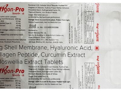 Stiffgon-Pro Tablet egg shell membrane collagen blister with composition