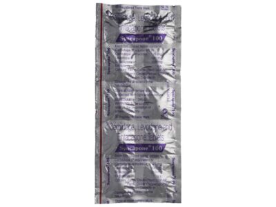 Syncapone 100 Tablet Sun Pharma levodopa carbidopa entacapone strip
