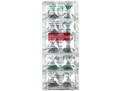 Syndopa CR 125 Tablet Sun Pharma levodopa carbidopa prolonged release strip