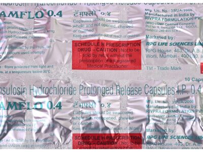 Tamflo 0.4 mg Capsule PR strip composition and Schedule H panel