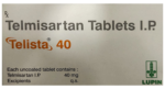 Telista 40 Tablet Lupin telmisartan 40 mg carton front and composition
