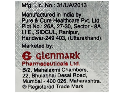 Telma-LN 40 Tablet Glenmark telmisartan cilnidipine carton front