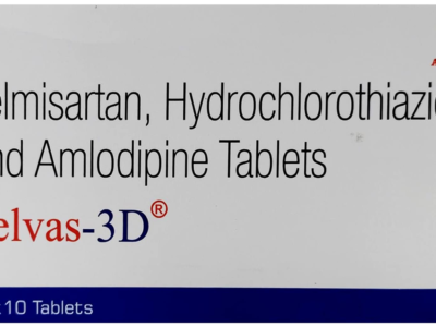 Telvas-3D Tablet Aristo telmisartan amlodipine hydrochlorothiazide carton front