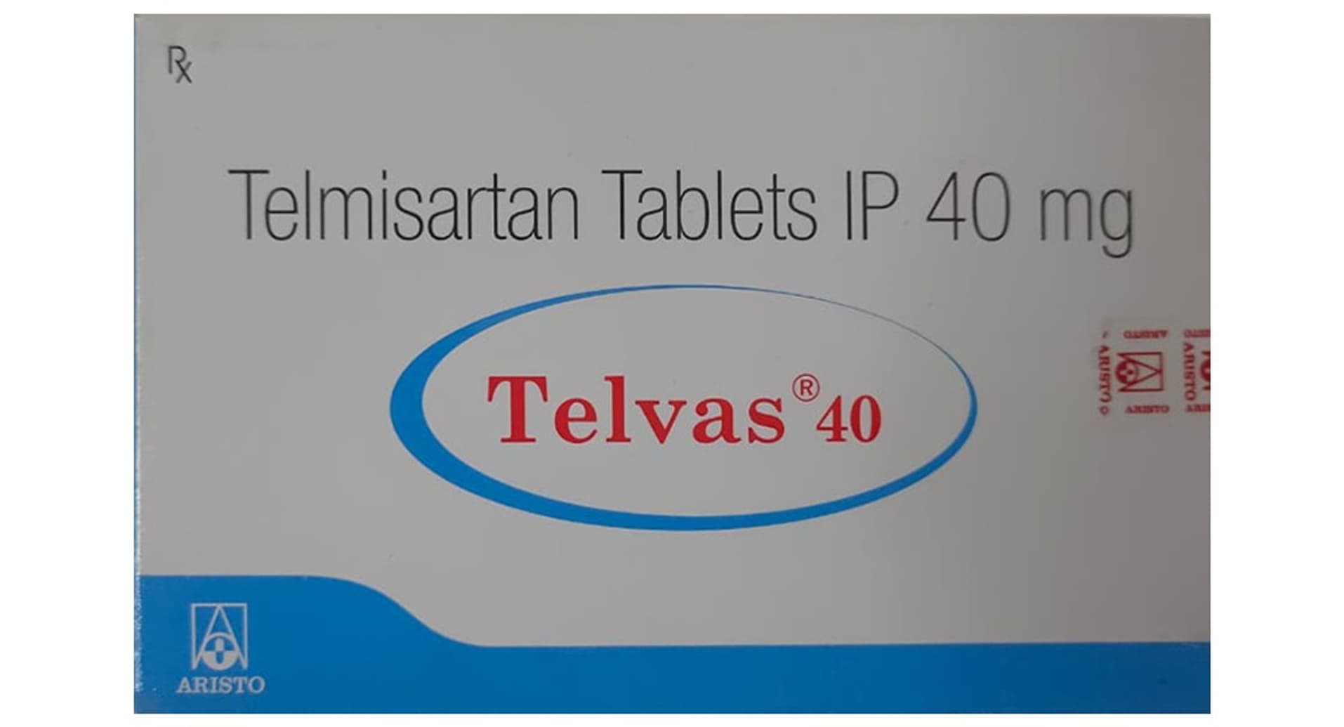 Telvas 40 Tablet Aristo telmisartan 40 mg carton front