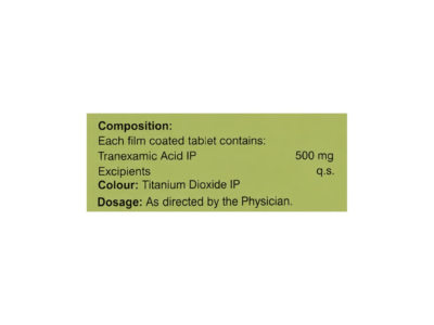 Tenacid-500 Tablet composition panel