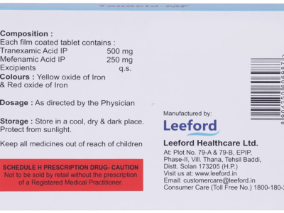 Tenacid-MF Tablet composition and storage panel