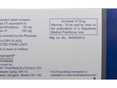 Tidomet Plus Tablet composition and Schedule H panel
