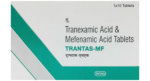 Trantas-MF tranexamic acid and mefenamic acid tablets Intas carton front