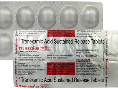 Trenaxa-SR 750 tranexamic acid sustained release tablets blister with composition