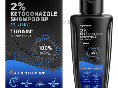 Tugain Essentials 2% Ketoconazole Anti Dandruff Shampoo, 100 ml