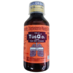 TusQ-DX SF Syrup bottle Blue Cross for dry cough