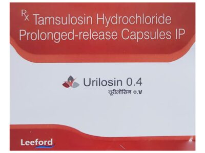 Urilosin 0.4 mg Capsule PR Leeford tamsulosin prolonged release carton