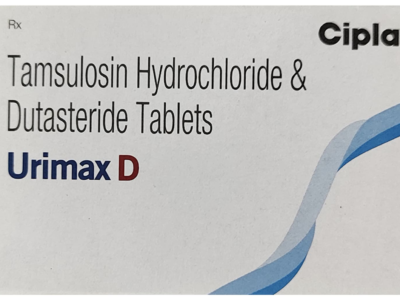 Urimax D Tablet MR Cipla tamsulosin dutasteride carton front