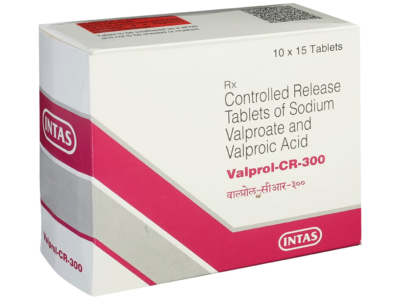 Valprol CR 300 mg Tablet Intas sodium valproate controlled release carton