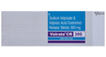 Valrate CR 300 mg Tablet Ipca sodium valproate controlled release carton