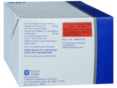 Veloz D composition and Schedule H caution panel