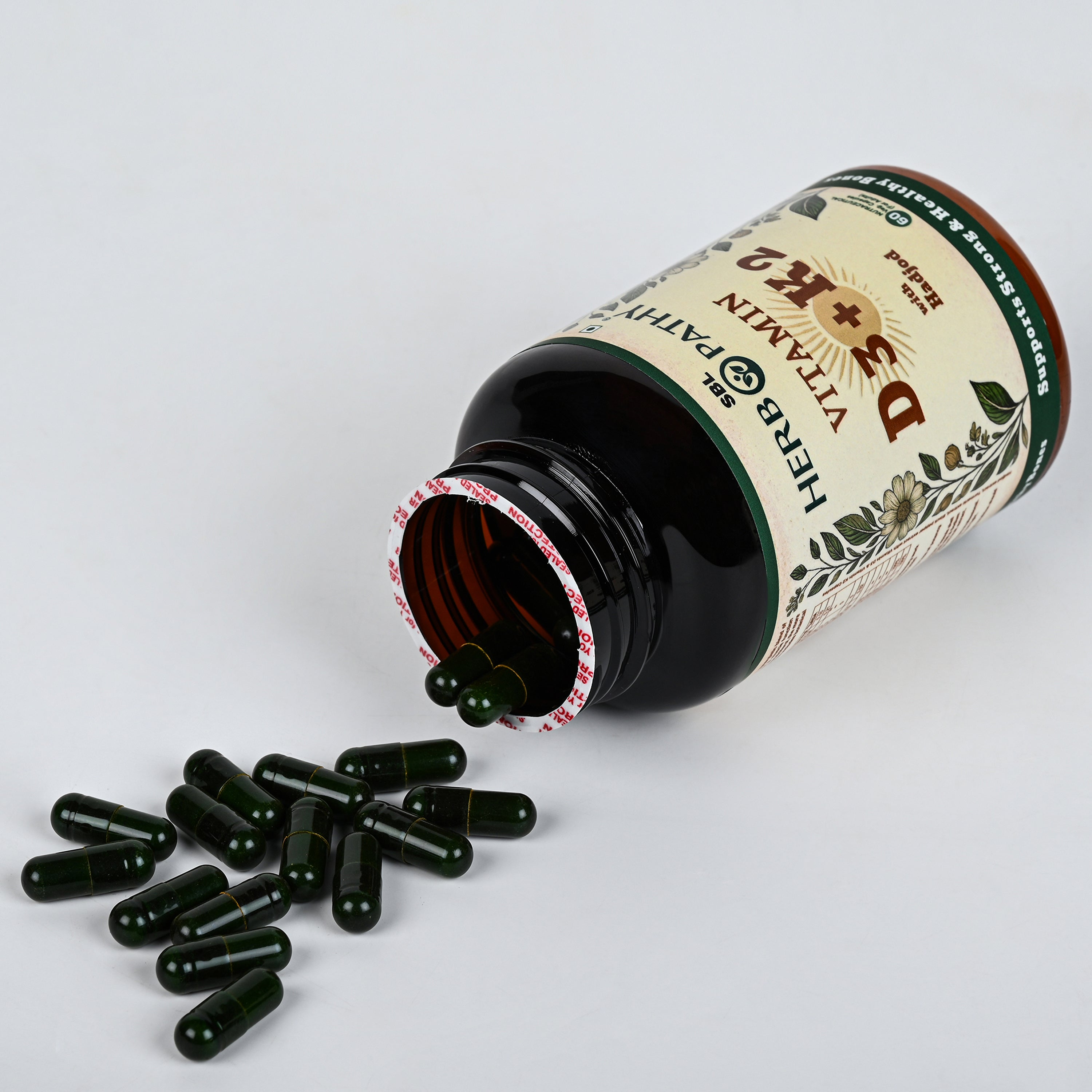Vitamin D3 K2 with Hadjod composition panel