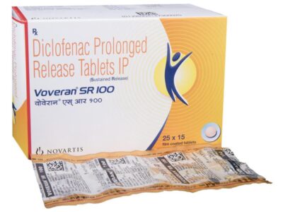 Voveran SR 100 diclofenac prolonged release tablets IP box with strip