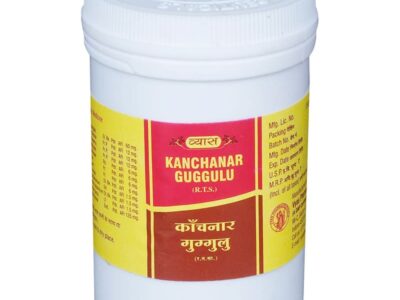 Vyas Kanchanar Guggulu bottle, 100 tablets
