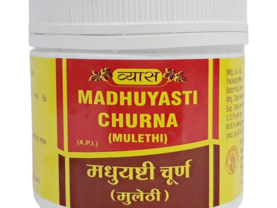 Vyas Madhuyasti Churna Mulethi bottle, 100 gm