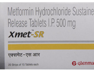 Xmet-SR 500mg Tablet pack front