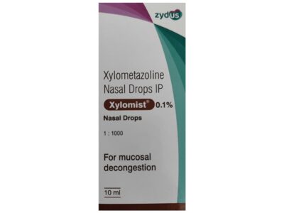 Xylomist 0.1% Nasal Drops 10 ml pack front